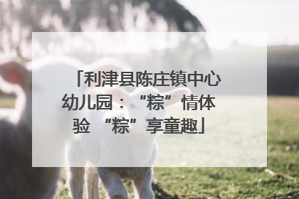 利津县陈庄镇中心幼儿园：“粽”情体验 “粽”享童趣