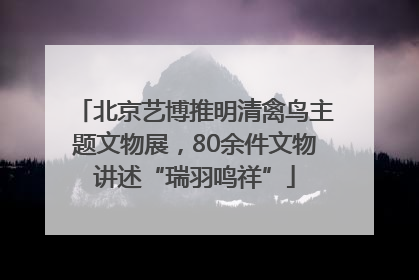 北京艺博推明清禽鸟主题文物展，80余件文物讲述“瑞羽鸣祥”