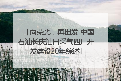向荣光，再出发 中国石油长庆油田采气四厂开发建设20年综述