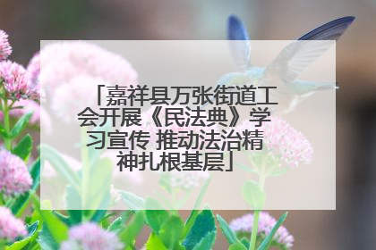 嘉祥县万张街道工会开展《民法典》学习宣传 推动法治精神扎根基层