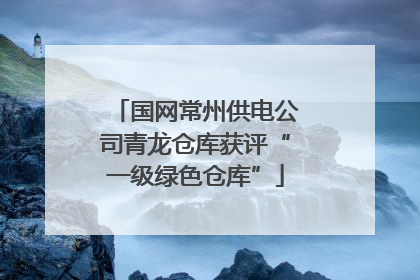国网常州供电公司青龙仓库获评“一级绿色仓库”