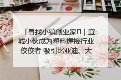 寻找小镇创业家㉞｜宜城小伙成为塑料焊接行业佼佼者 吸引比亚迪、大众等多家名企合作