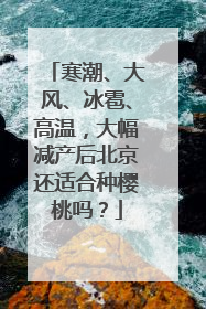 寒潮、大风、冰雹、高温，大幅减产后北京还适合种樱桃吗？