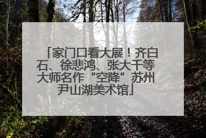家门口看大展！齐白石、徐悲鸿、张大千等大师名作“空降”苏州尹山湖美术馆