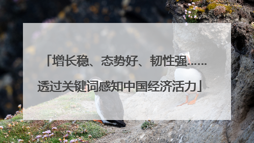 增长稳、态势好、韧性强……透过关键词感知中国经济活力