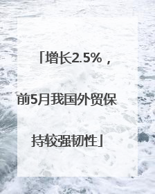 增长2.5%，前5月我国外贸保持较强韧性