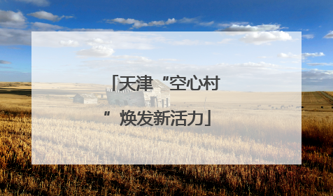 天津“空心村”焕发新活力