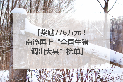 奖励776万元！南漳再上“全国生猪调出大县”榜单