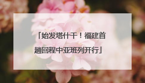 始发塔什干！福建首趟回程中亚班列开行