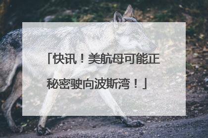 快讯！美航母可能正秘密驶向波斯湾！