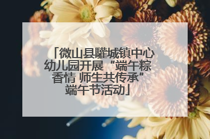 微山县驩城镇中心幼儿园开展“端午粽香情 师生共传承”端午节活动