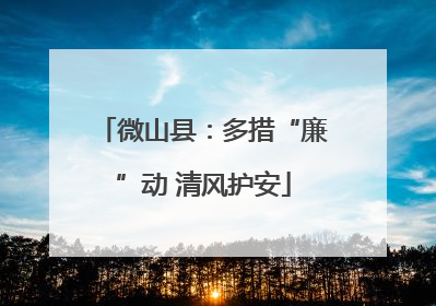 微山县：多措“廉”动 清风护安