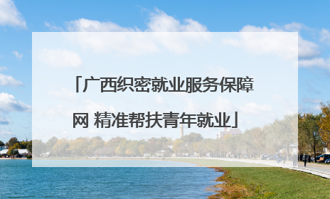 广西织密就业服务保障网 精准帮扶青年就业