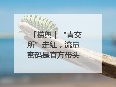 捞舆｜“青交所”走红，流量密码是官方带头“玩起来”