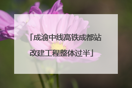 成渝中线高铁成都站改建工程整体过半