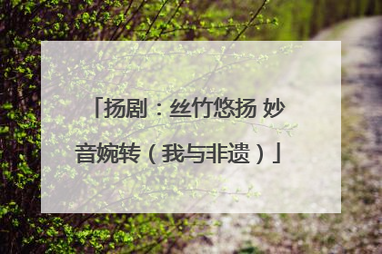 扬剧：丝竹悠扬 妙音婉转（我与非遗）