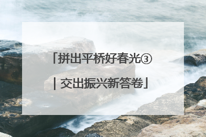拼出平桥好春光③｜交出振兴新答卷