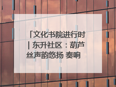 文化书院进行时｜东升社区：葫芦丝声韵悠扬 奏响文化和谐曲