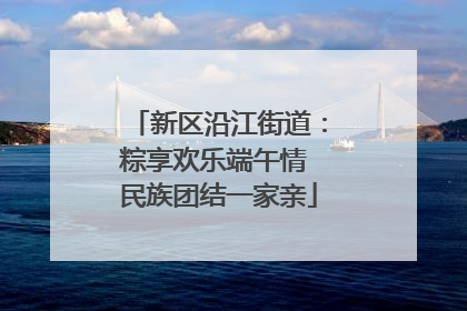新区沿江街道：粽享欢乐端午情 民族团结一家亲
