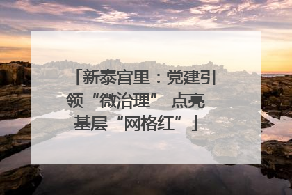 新泰宫里：党建引领“微治理” 点亮基层“网格红”