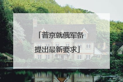 普京就俄军备提出最新要求