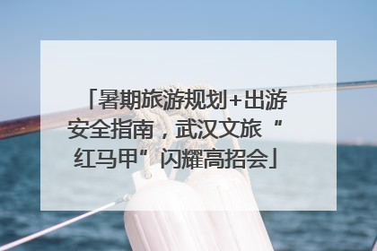 暑期旅游规划+出游安全指南，武汉文旅“红马甲”闪耀高招会