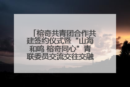 榕奇共青团合作共建签约仪式暨“山海和鸣 榕奇同心”青联委员交流交往交融活动在福州举行