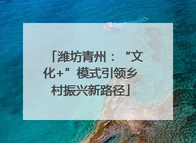 潍坊青州：“文化+”模式引领乡村振兴新路径