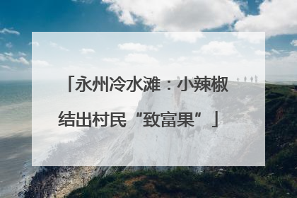 永州冷水滩：小辣椒结出村民“致富果”