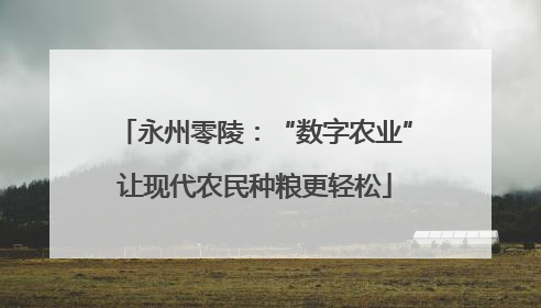 永州零陵：“数字农业”让现代农民种粮更轻松