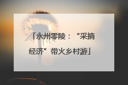 永州零陵：“采摘经济”带火乡村游