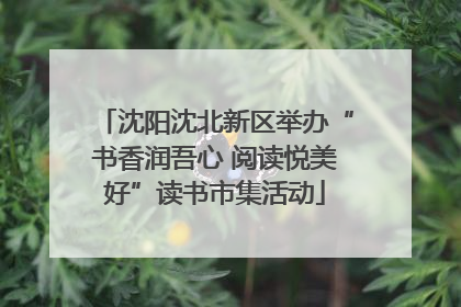 沈阳沈北新区举办“书香润吾心 阅读悦美好”读书市集活动