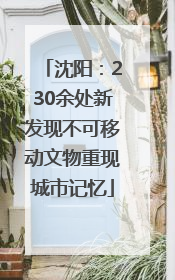 沈阳：230余处新发现不可移动文物重现城市记忆