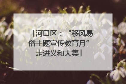 河口区：“移风易俗主题宣传教育月”走进义和大集
