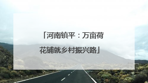 河南镇平：万亩荷花铺就乡村振兴路