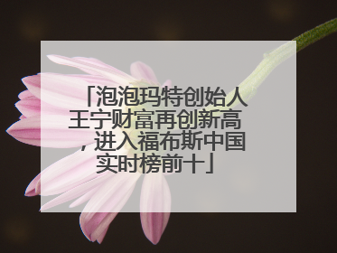 泡泡玛特创始人王宁财富再创新高，进入福布斯中国实时榜前十