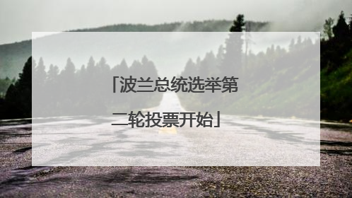波兰总统选举第二轮投票开始