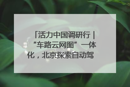 活力中国调研行｜“车路云网图”一体化，北京探索自动驾驶“加速度”
