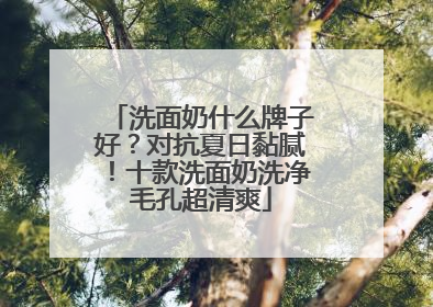 洗面奶什么牌子好？对抗夏日黏腻！十款洗面奶洗净毛孔超清爽
