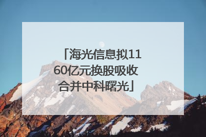 海光信息拟1160亿元换股吸收合并中科曙光
