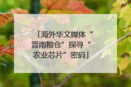 海外华文媒体“晋南粮仓”探寻“农业芯片”密码
