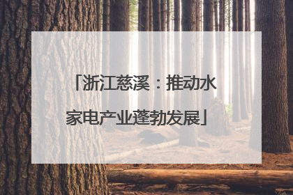 浙江慈溪：推动水家电产业蓬勃发展