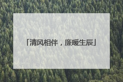 清风相伴，廉暖生辰