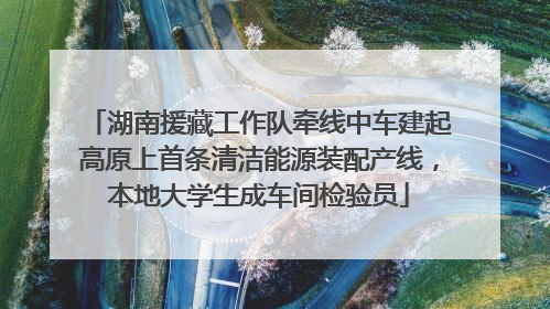湖南援藏工作队牵线中车建起高原上首条清洁能源装配产线，本地大学生成车间检验员