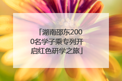 湖南邵东2000名学子乘专列开启红色研学之旅