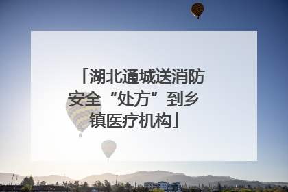 湖北通城送消防安全“处方”到乡镇医疗机构
