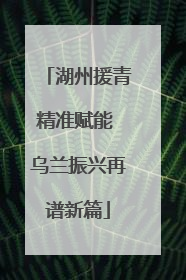 湖州援青精准赋能 乌兰振兴再谱新篇