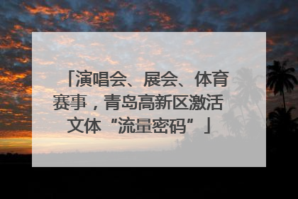 演唱会、展会、体育赛事，青岛高新区激活文体“流量密码”