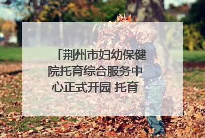 荆州市妇幼保健院托育综合服务中心正式开园 托育宣传月同步启动