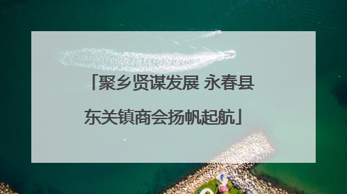 聚乡贤谋发展 永春县东关镇商会扬帆起航